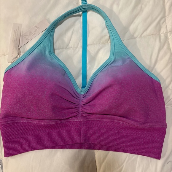 Buffbunny halter seamless sports bra new with tags extra large $48 - Picture 1 of 5